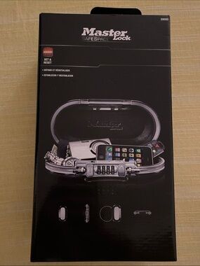 NWT Safespace Portable Combination Safe - Black